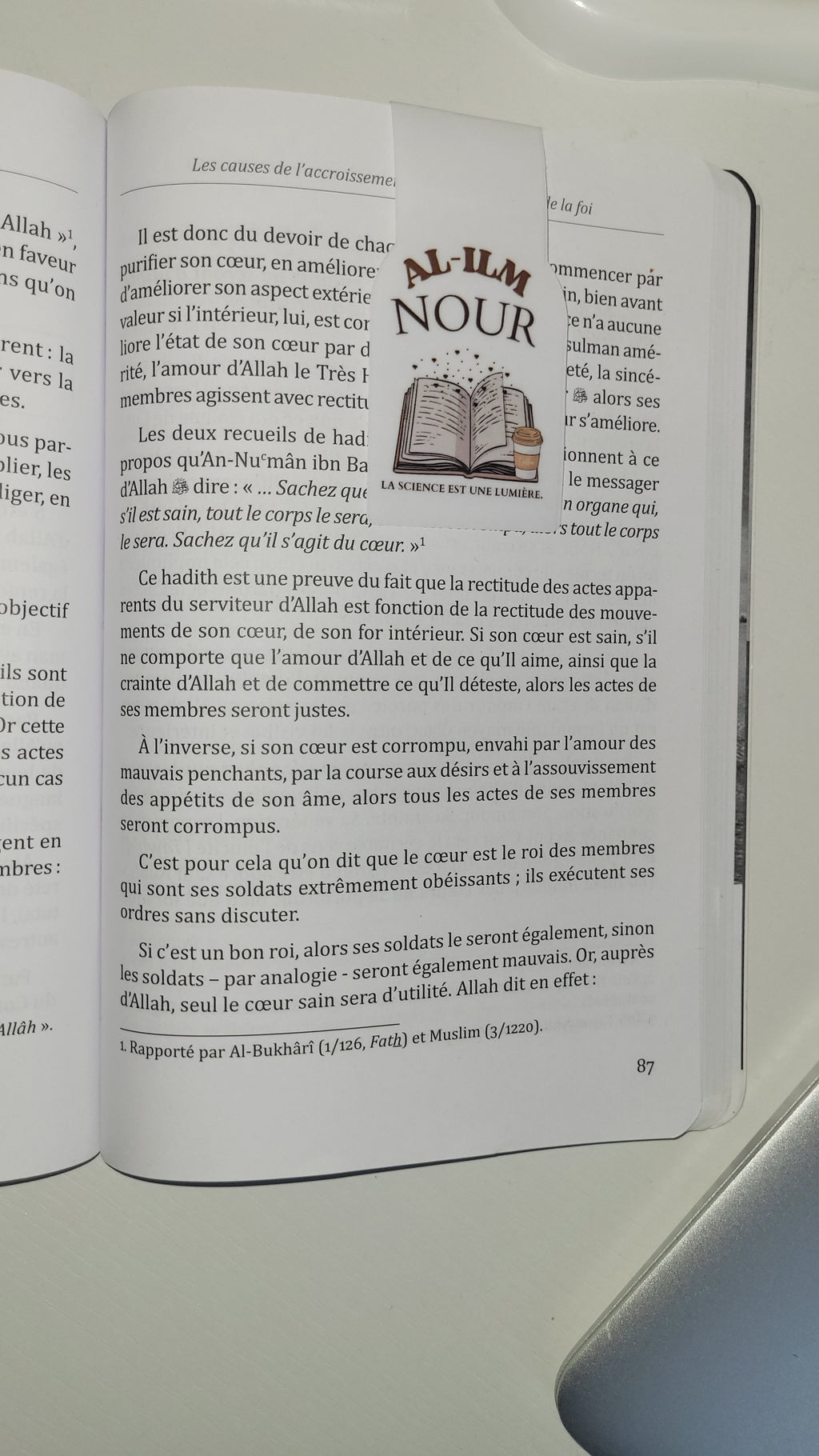 Marque-page magnétique "Al-ilm Nour"