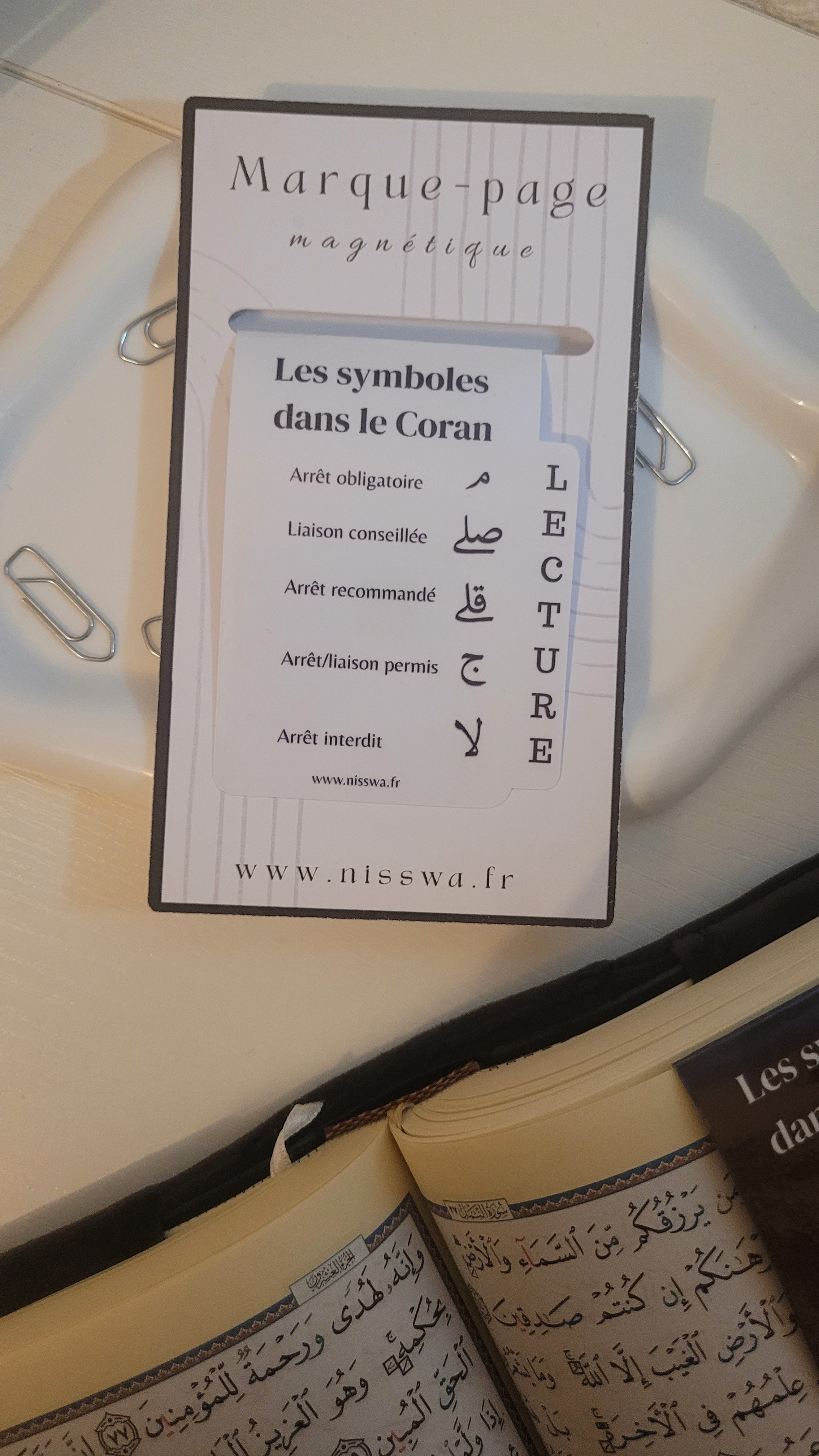 Marque-page magnétique – Symboles Coran