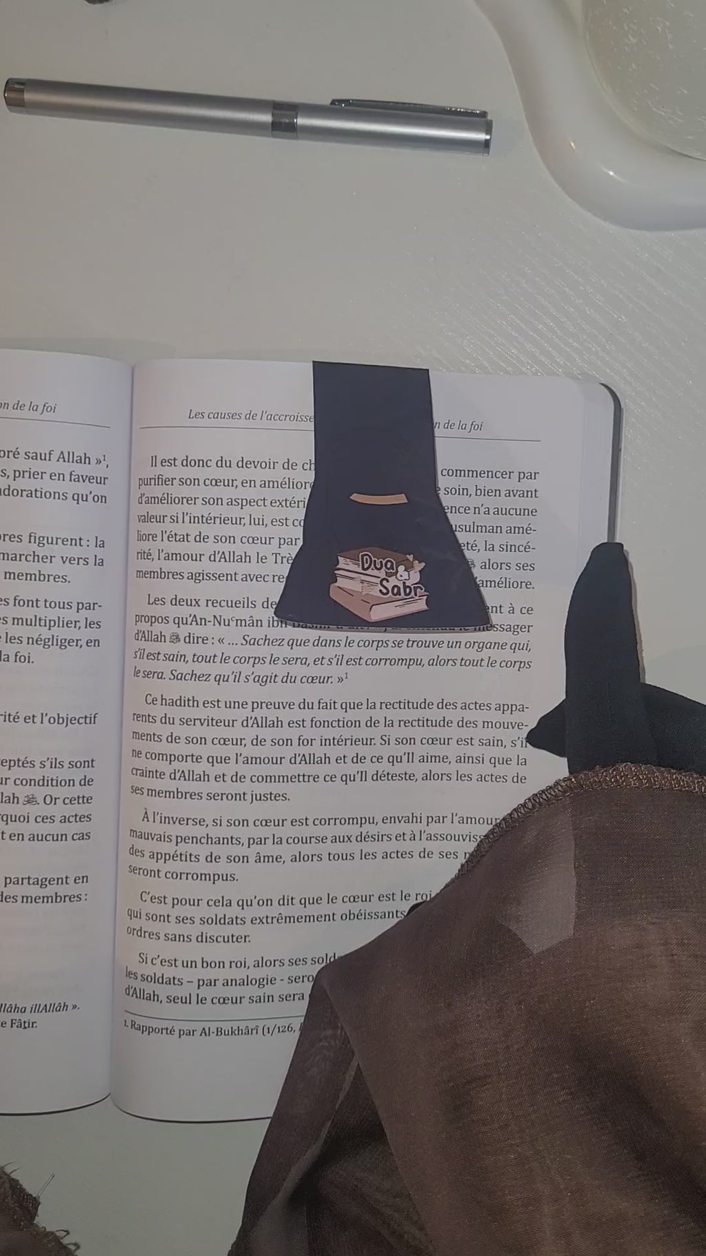 Marque-page magnétique – Sabr & Du'ā