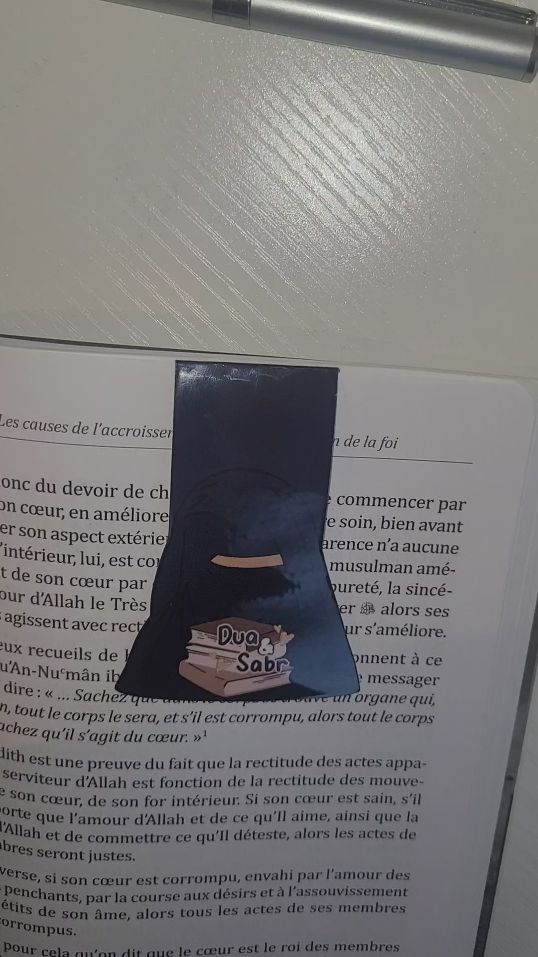 Marque-page magnétique – Sabr & Du'ā